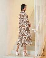 Load image into Gallery viewer, Poly-Cotton Midi Dress-Top 68371