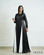 Load image into Gallery viewer, Satin and Chiffon Panel Dress 67822