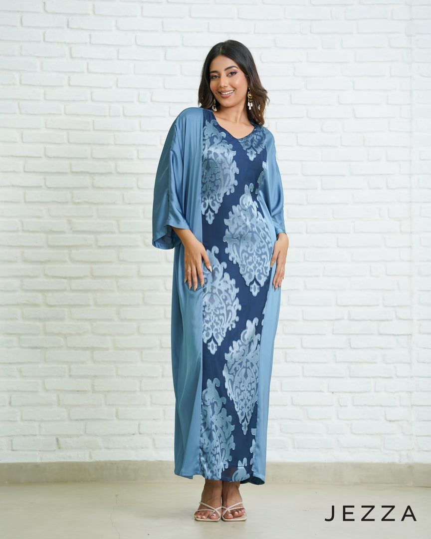 Satin and Brocade Kaftan Dress 64141