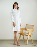 Load image into Gallery viewer, Dual-Wear Poly Cotton Shirt Dress 65802