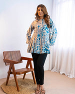 Load image into Gallery viewer, Geometric Aztec Print Cotton Top 92771
