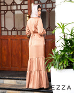 Load image into Gallery viewer, Textured Bubbled Satin Layered Gown 61442