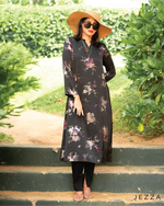 Load image into Gallery viewer, Matte Satin Long-Sleeve Midi Top 61981