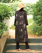 Load image into Gallery viewer, Matte Satin Long-Sleeve Midi Top 61981
