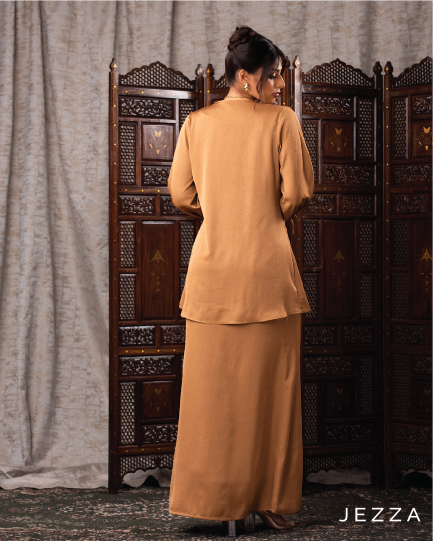 Crush Satin Skirt & Top Set 60382