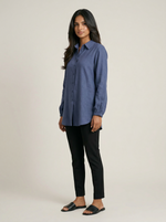 Load image into Gallery viewer, Oxford Line: Below Hip Cotton Top 81982