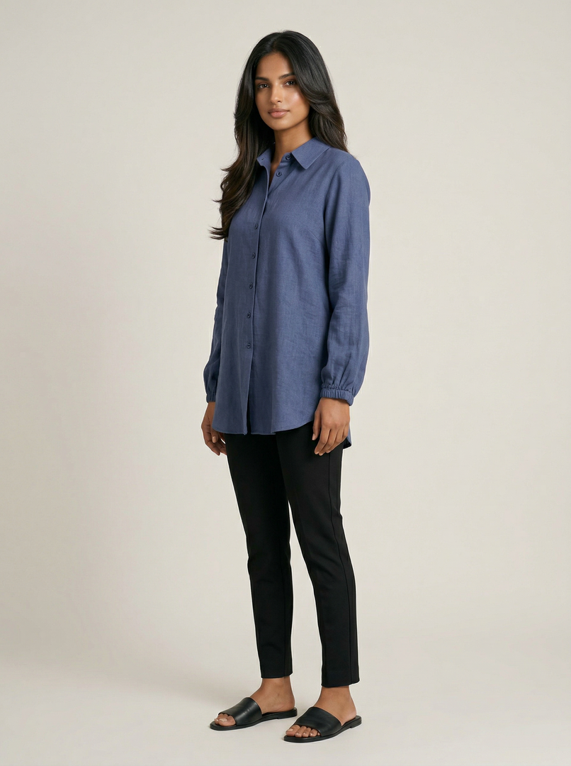 Oxford Line: Below Hip Cotton Top 81982