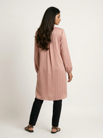 Load image into Gallery viewer, Regal Line: Brocade Detail Knee Top 82321