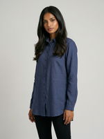 Load image into Gallery viewer, Oxford Line: Below Hip Cotton Top 81982