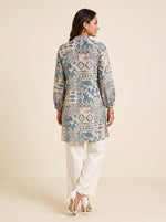 Load image into Gallery viewer, A geometric Aztec Print Above Knee Top 92631