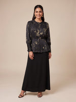 Load image into Gallery viewer, Abstract Contrast Top &amp; Skirt  Set 92621/81211