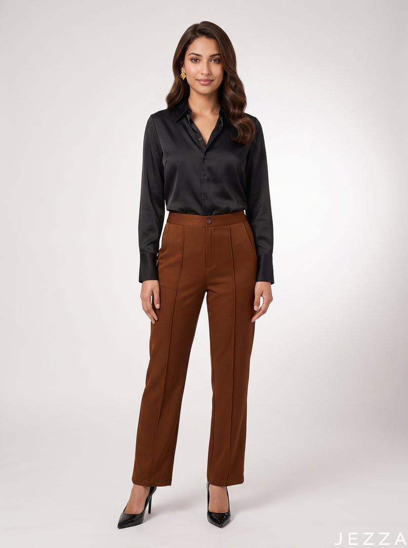Cocoa Tailored: Twill Cotton Pants 84962