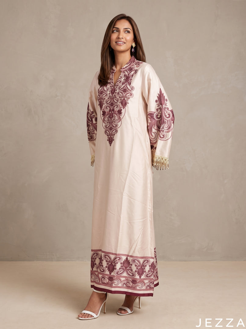 Regal Arabesque: Embellished Kaftan 93271