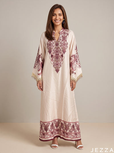 Regal Arabesque: Embellished Kaftan 93271