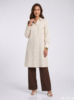 Load image into Gallery viewer, White Horizon: Cotton Knee Top 82901