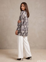 Load image into Gallery viewer, Leaf &amp; Line: Botanical Crepe Satin Top 88011