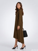 Load image into Gallery viewer, Highland Check: Plaid Midi Top 86462