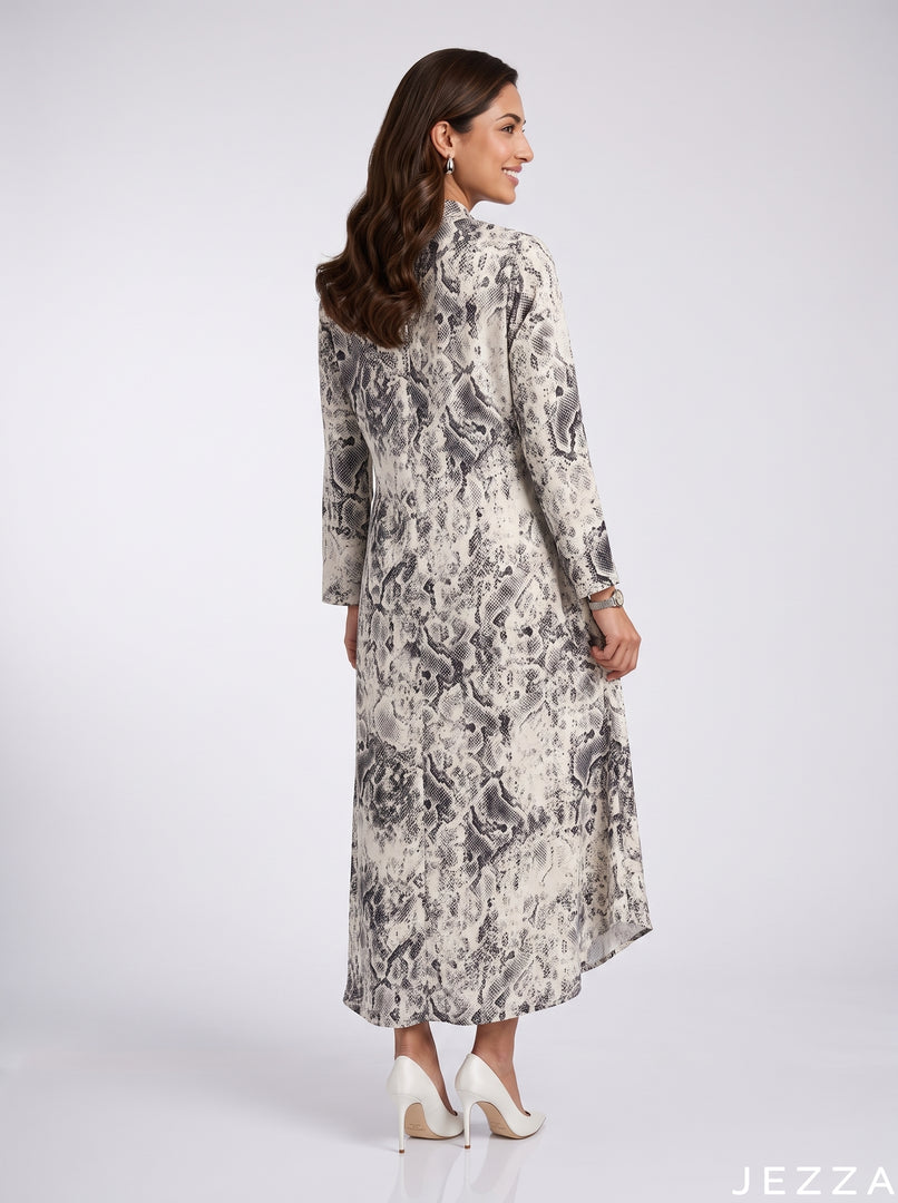 Wild Texture: Snake Print Midi Top 86461