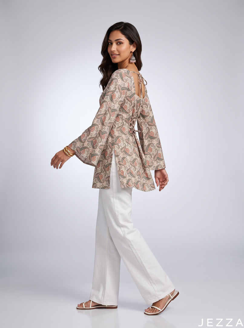 Paisley Contour: Fitted Below Hip Top 87531