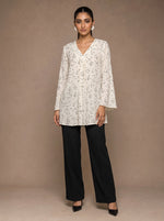 Load image into Gallery viewer, Ditsy Texture: Textured Poly Cotton Below Hip Top 92821