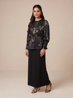 Load image into Gallery viewer, Abstract Contrast Top &amp; Skirt  Set 92621/81211