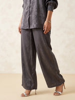 Load image into Gallery viewer, Grey Harmony: Jacquard Top &amp; Pant Set 92141/92151