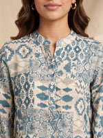 Load image into Gallery viewer, A geometric Aztec Print Above Knee Top 92631