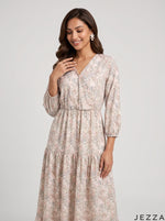 Load image into Gallery viewer, Garden Blossom: Cotton Maxi Dress 90691