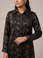 Load image into Gallery viewer, Abstract Print Below-Knee Shirt Top 92751