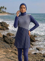Load image into Gallery viewer, Ocean Trace: Line Print Swimwear Set 89851
