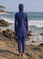 Load image into Gallery viewer, Ocean Trace: Line Print Swimwear Set 89851