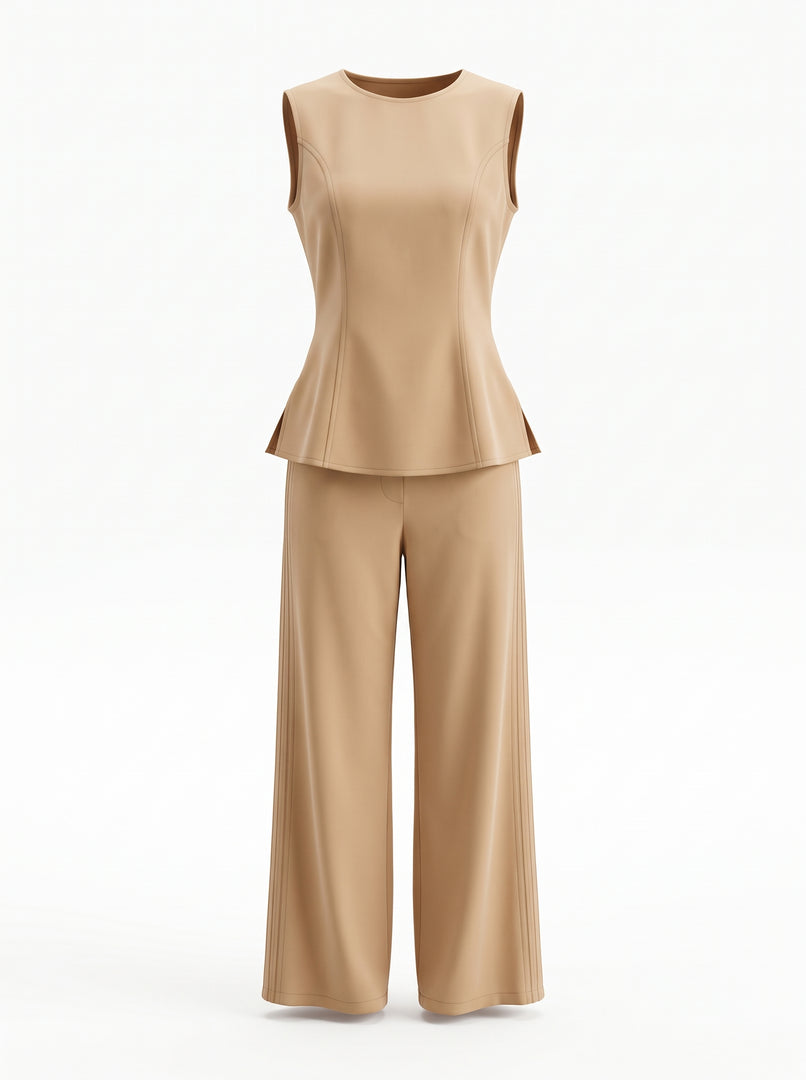Camel Twill Ankle Pant 90002