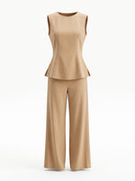 Load image into Gallery viewer, Camel Sleeveless Hip Top 92612