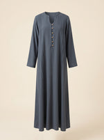 Load image into Gallery viewer, Long Sleeve Caftan Maxi Dress 82753
