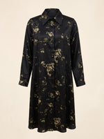 Load image into Gallery viewer, Satin Abstract Print Long Top 94381