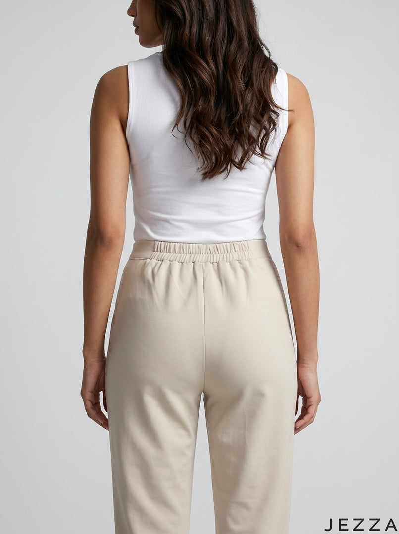 Sea Foam: Relaxed Ankle Length Pants 76402