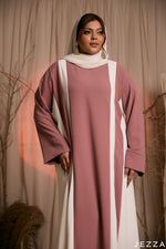 Load image into Gallery viewer, Coastal Grace: Coral &amp; Off White A-Line Dress 76971