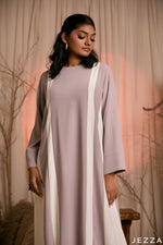 Load image into Gallery viewer, Earthy Elegance: Oat &amp; Off White A-Line Dress 76972