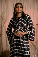 Load image into Gallery viewer, Shibori Flow: Satin Co-Ord Set 82341/8314