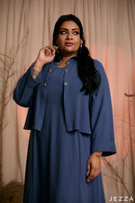 Load image into Gallery viewer, Modern Poise: Cobalt Jacket &amp; Dress Set 82051/82041