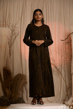 Load image into Gallery viewer, Canvas Drift: Long Sleeve Abstract Dress 73371