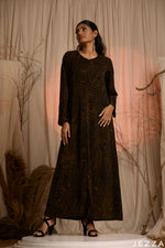 Load image into Gallery viewer, Canvas Drift: Long Sleeve Abstract Dress 73371