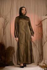Load image into Gallery viewer, Swirl Flow: Satin A-Line Maxi Dress 83271