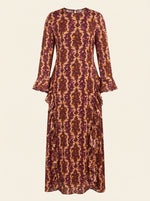 Load image into Gallery viewer, Abstract Floral Long Dress 88431