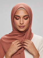 Load image into Gallery viewer, Blush Veil: Chiffon Shawl 80500003