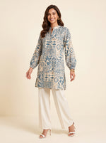 Load image into Gallery viewer, A geometric Aztec Print Above Knee Top 92631