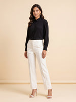 Load image into Gallery viewer, Pin Tuck Twill White Pant 88232