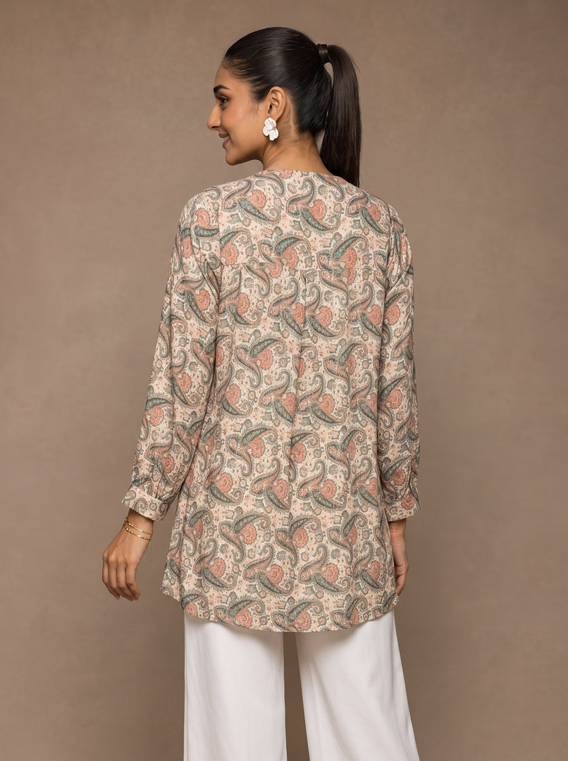 Paisley Classic: Cotton Below Hip Top 90211