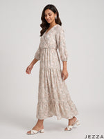 Load image into Gallery viewer, Garden Blossom: Cotton Maxi Dress 90691