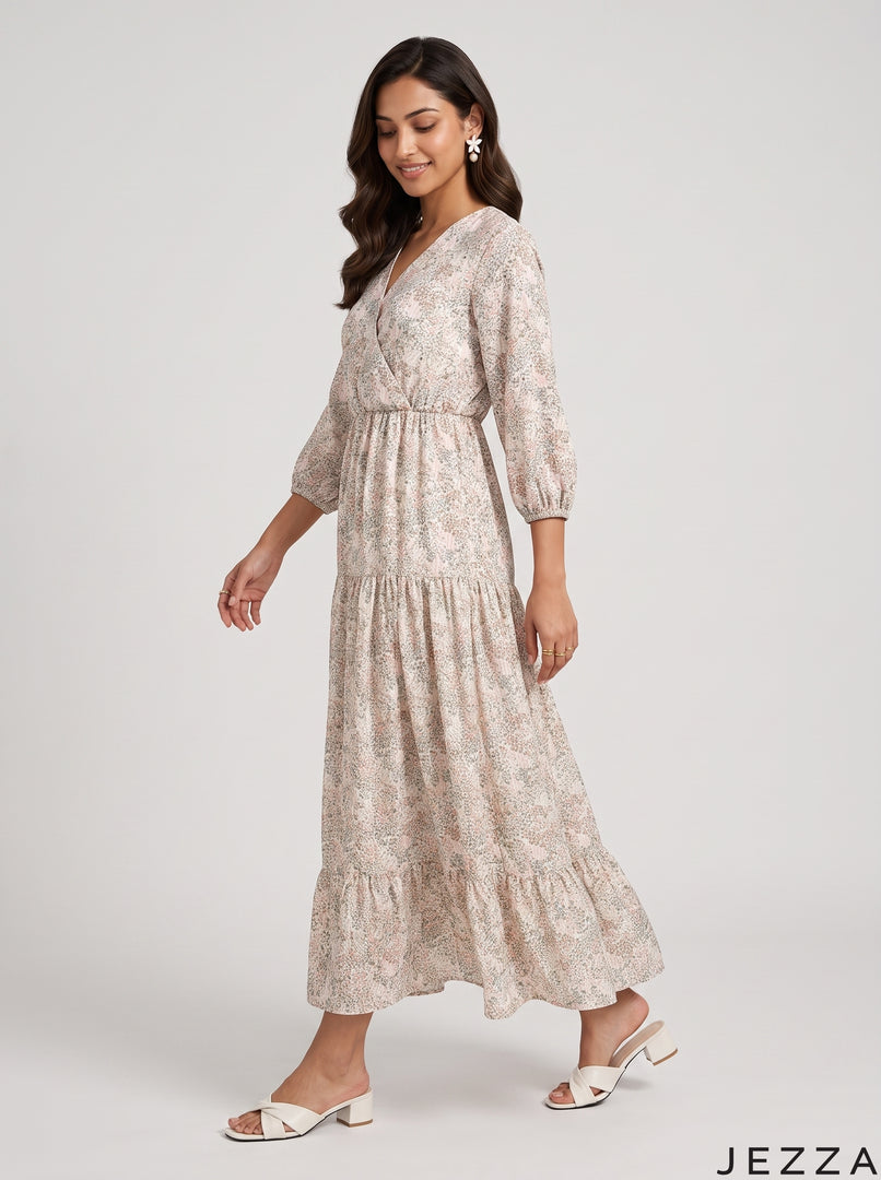 Garden Blossom: Cotton Maxi Dress 90691